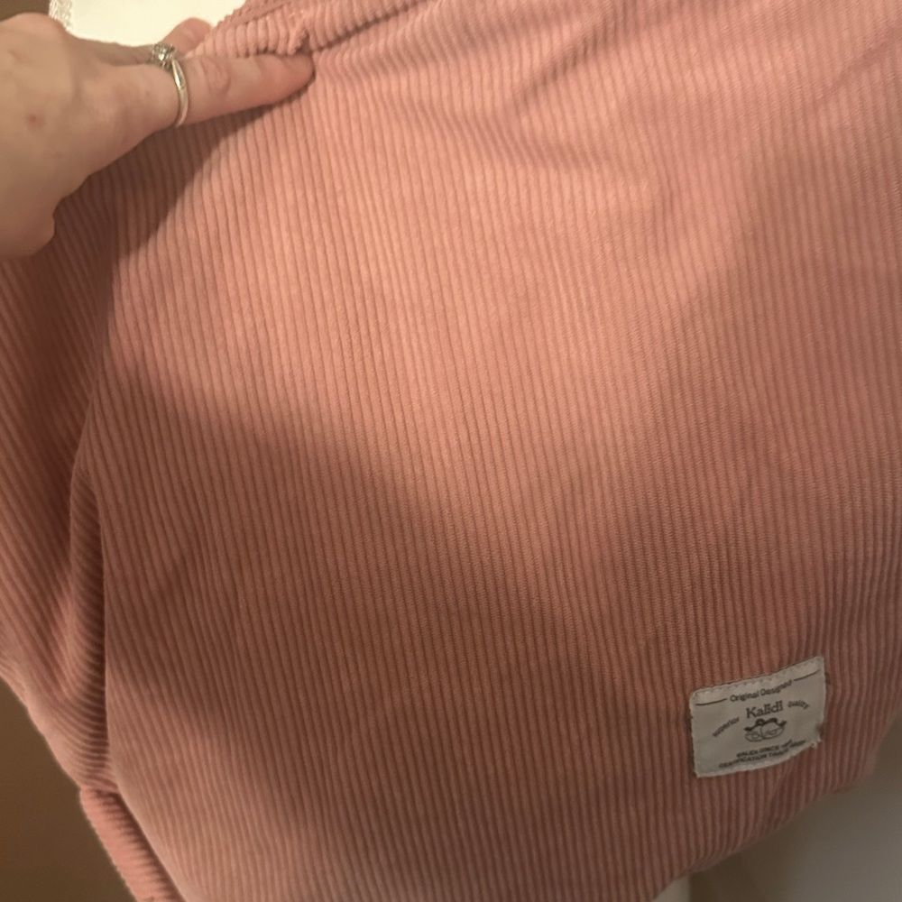 Kalidi Pink Corduroy Tote Bag - Picture 4 of 11